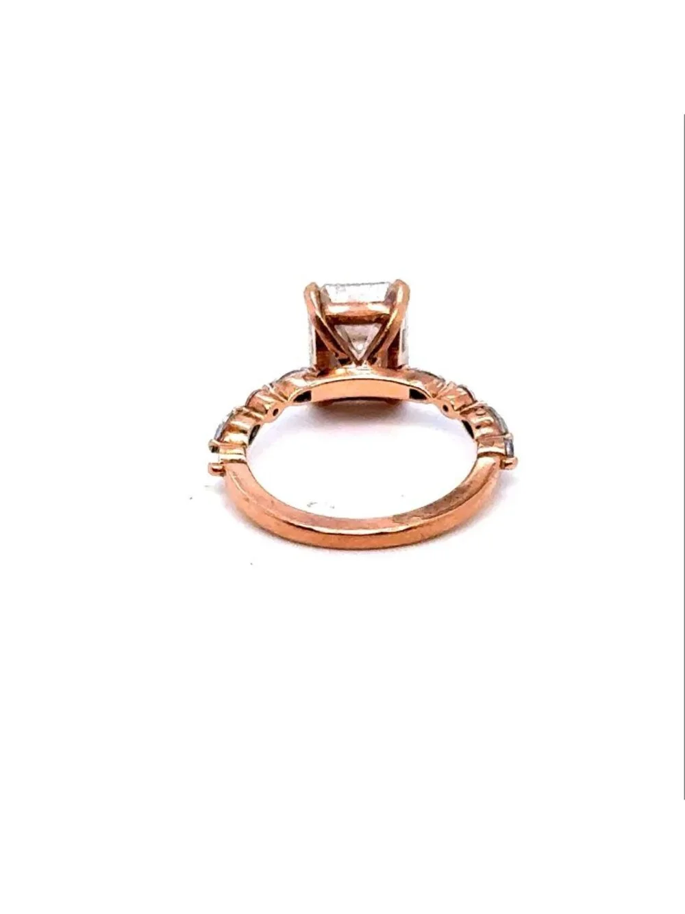 14K‎ Rose Gold Moissanite Ring